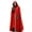 Red, variant on Winter Warm Coats for Women, Ladies Autumn Solid Hooded Button Cloak Split fork Woolen Coat Jackets Army Green L