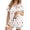 C-White Heart, variant on Pajamas Sets for Women Short Sleeve Button Down Tops and Shorts 2 Piece Outfit Soft Satin Silk Pjs Sleepwear Loungewear