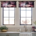 thumbnail image 4 of LALILO Kitchen Curtain Valance Young Star Milky Way Super Star Rod Pocket Window Curtain 52"x 18" Set of 2, 4 of 7