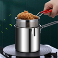 thumbnail image 2 of Deep Fryer with Frying Basket Multi-Function Small Pot for Kitchen Use Fried Chicken Cooking Tools, 2 of 6
