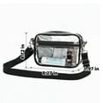 thumbnail image 2 of Garnen Clear Bag for Stadium Events, Clear Purse Crossbody Bags, Clear Stadium Approved Bags See Through Bag With Zipper and Adjustable Strap, 2 of 5