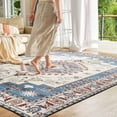 thumbnail image 3 of CHOSHOME Area Rug 8'x 10' Vintage Medallion Washable Area Rugs with Non-Slip Backing Soft Stain Resistant Non-Shedding Low-Pile Floor Carpet Mat for Living Room Bedroom Kitchen Home Office, 3 of 7
