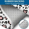 thumbnail image 4 of Pink and Black Of Leopard Print Bathroom Rugs Sets 3 Piece,Toilet Cover Set,Absorbent Non Slip Bathroom Mats Sets with U-Shaped Contour Rug Toilet Rug Set, 4 of 5