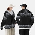 thumbnail image 4 of Kdxio Silver Glitter1 Print Women Men Sun Protection UPF 50+ Jackets Zip Up Long Sleeve Hoodie Hiking Lightweight with Pockets, 4 of 7