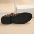 thumbnail image 3 of NECHOLOGY Botas Mujer Adulto Femenino Zapatos Botines mujer Botas informales para mujer, botines de moda, botas de invierno para mujer con cremallera lateral, botas (Brown, 7.5), 3 of 7