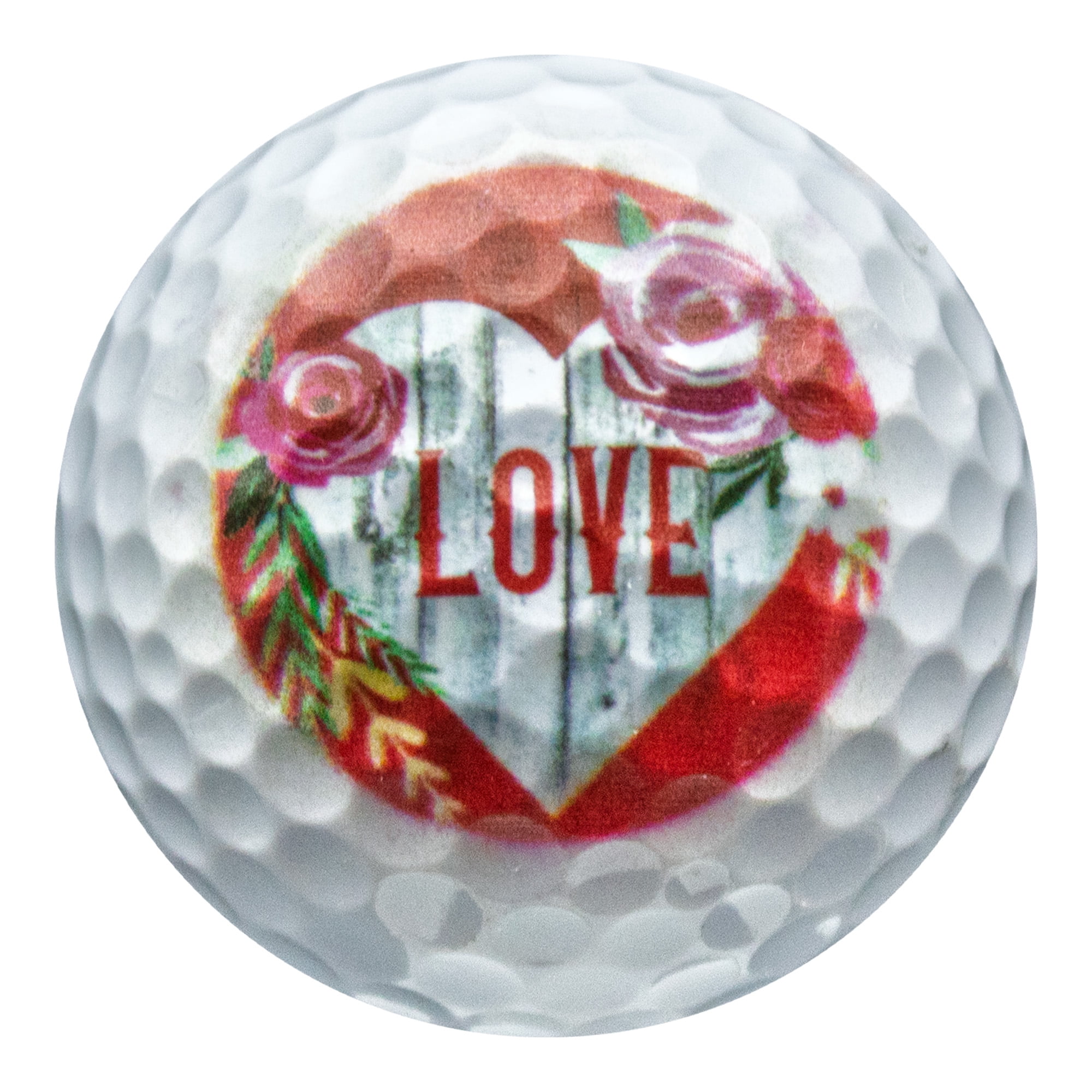 Valentines Day Love and Roses 3 Ball 20 Tee Tin Set by GBM GOLF