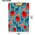 thumbnail image 2 of FMSHPON ElephantDonkey Pattern Clipboard Hardboard Wood Nursing Clip Board and Pull for Standard A4 Letter 13x9 inches, 2 of 7