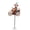 B, variant on KGJQ Spinning Clown Motorcycle Wind Spinner, Rotating Wheels Metal Kinetic Yard Art with Stake, Weatherproof Windmill Sculpture for Outdoor Lawn Patio Decor