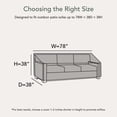 thumbnail image 2 of Covermates Adirondack Bench Cover - 78"L x 38"W x 38"H, 900D Polyester, Weather-Resistant, 2 of 7