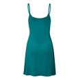 thumbnail image 2 of Made by Johnny Women's V-Neck Spaghetti Strap Tunic Short Dress S JADE, 2 of 6