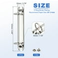 thumbnail image 2 of Uxcell B7 2 Hole Ring Binder Mechanisms, 2 Set 0.8" O Ring Replacement Binder Planner Loose Leaf Binding Spines for Organizers DIY Fill Paper Storage Folder Accessories, 25mm Silver Tone, 2 of 7