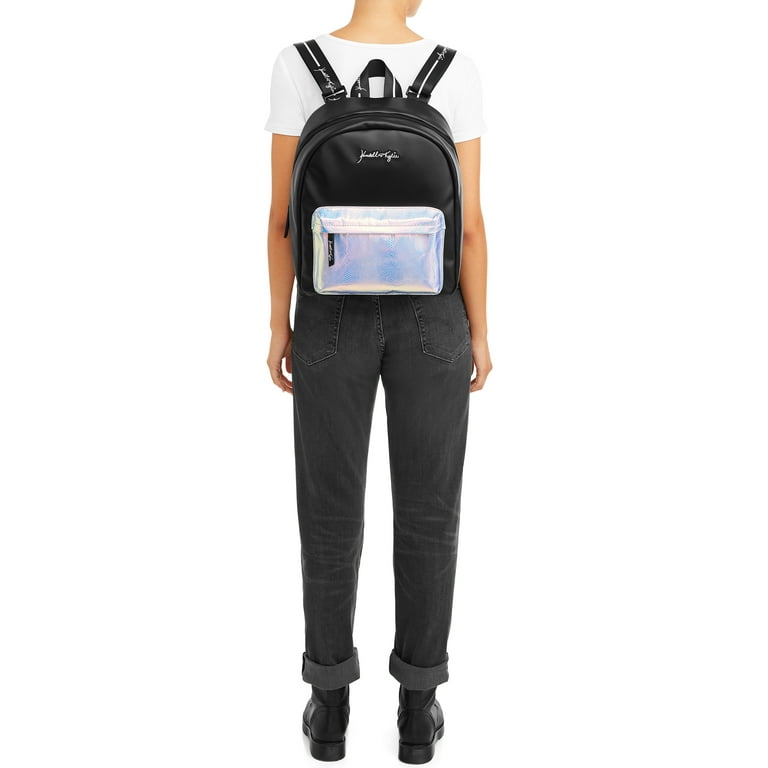Kendall Kylie for Walmart Large Black Iridescent Backpack