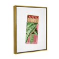 thumbnail image 2 of Stupell Industries Floral Pink Matchbox Design Square Cutout Shape Graphic Art Metallic Gold Floating Framed Canvas Print Wall Art, Design by Amelia Noyes, 2 of 5