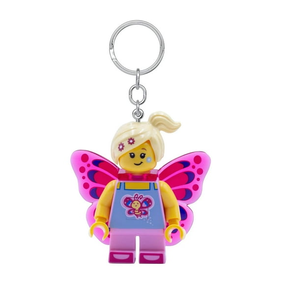 LEGO Minifigures Keychain Light - Butterfly Girl (KE171H) - Extra-Large 2 Inch Tall Figure