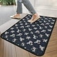 thumbnail image 4 of Blue Cartoon Unicorn Flower Pattern Door Rugs,Washable Non Slip Door Mats Indoor,Decorative Door Mats,Entry Mat Indoor for Entrance,Bedroom,Kitchen,Bathroom,30"x17", 4 of 6