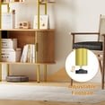 thumbnail image 6 of 71" Tall Fluted Arched Bookshelf with Sliding Doors, Mid Century Modern Metal Curved Bookshelf Cabinet with Storage and Adjustable Footpad, 4-Tier Open Display Storage Shelf for Home, Living Room, 6 of 8