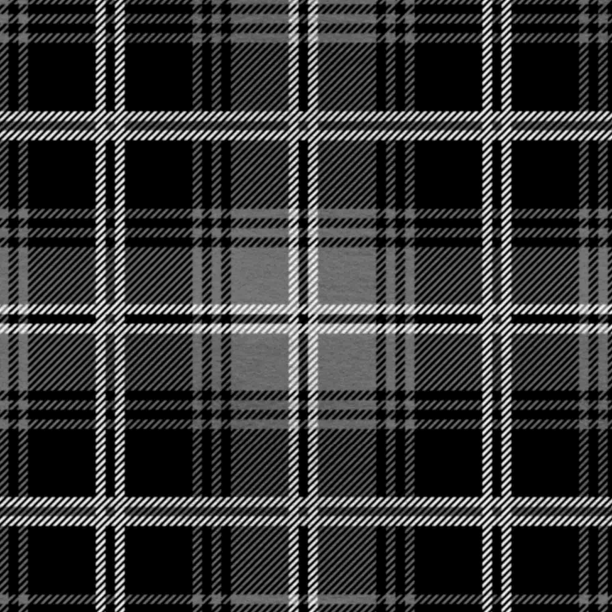 Mainstays 58' x 1.5 yd 100% Polyester Lux Anti-pill Fleece Tartan Plaid Sewing & Craft Fabric Precut, Black/Gray