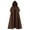 Brown, variant on Hvyesh Long Hooded Cloak for Women Men Velvet Cape Medieval Long Cape Halloween Costumes for Women Men