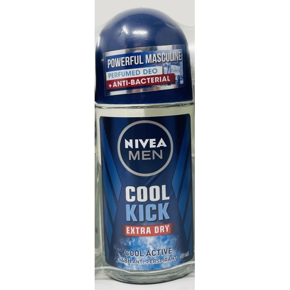 Nivea Men Cool Kick Original Roll-on Deodorant Extra Dry Cool Active 48H 50 Ml