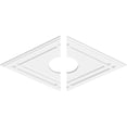 thumbnail image 2 of 36"W x 24"H x 7"ID x 12 3/4"C x 1"P Diamond Architectural Grade PVC Contemporary Ceiling Medallion, Two Piece, 2 of 11
