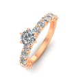 thumbnail image 3 of Certified 2.00ctw Diamond Solitaire Engagement Ring in 14k Rose Gold (G-H, I2), 3 of 5