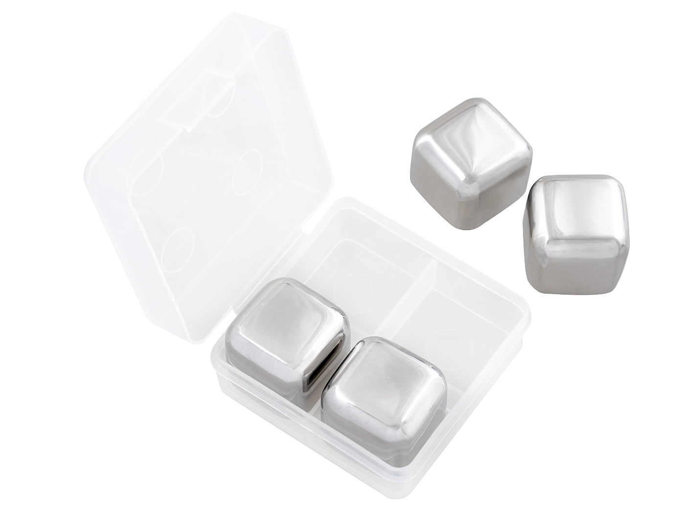 Stainless Steel Ice Cubes, Reusable Chilling Whiskey Stones Rocks with
