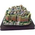thumbnail image 4 of 3 ARCHES USA Panoramic 3D Jerusalem Statue - Detailed Model of Israel's Holy City on Wood Base, Elegant Home Decor for Coffee Table, Home or Office (5x3.5) Pray for Peace, 4 of 9