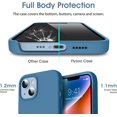 thumbnail image 4 of Liquid Silicone Case for iPhone 14 (6.1''), [Scratch-Resistant, Anti-Fingerprint, Shockproof] Protective Slim Fit Phone Case, 4-Layer Cover with Microfiber Lining, Silky-Soft Touch, Blue, 4 of 7