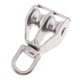 thumbnail image 3 of Bloque de Polea Giratoria Doble Acero Inoxidable Giratorio Accesorios de ejercicio Acuáticos Acampada M15, 3 of 7
