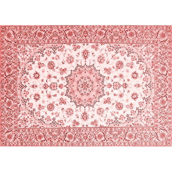 Ahgly Company Indoor Rectangle Persian Red Traditional Area Rugs, 2' x 5'