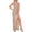 C21/Beige, variant on Womens Dresses Women's Design Off Shoulder High Split Long Dress With Backless Bow Dress