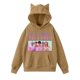 thumbnail image 1 of Pop cazadora para niña Demon Hunters Women's Fashion Cat-Ear Crop Top Hooded Sweatshirt （Light Brown）, 1 of 4