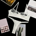 thumbnail image 2 of Odeerbi Women's Lingerie Set Valentine's Day Sexy Transparent Underwear Sling Solid Color Shortened Underwear Set White, 2 of 4