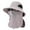 Light Gray, variant on Unisex Bucket Hat For Sun Detachable Breathable Outdoor Sun Hat For Hiking Fishing Travel All Seasons