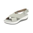 thumbnail image 2 of Zapatillas de verano para mujer, zapatos informales para mujer, sandalias con cuña de plataforma ligera Wmkox8yii  nm8247, 2 of 4