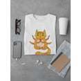 thumbnail image 3 of Cool Funny Buddha Red Kitty Tee Men's -Image by Shutterstock, 3 of 4
