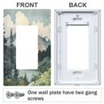 thumbnail image 3 of Yayeee Rocker Switch Wall Plate 1-Gang 4.6"x2.9" Home Decorative Outlet Cover, Watercolor Mountatin, 3 of 6