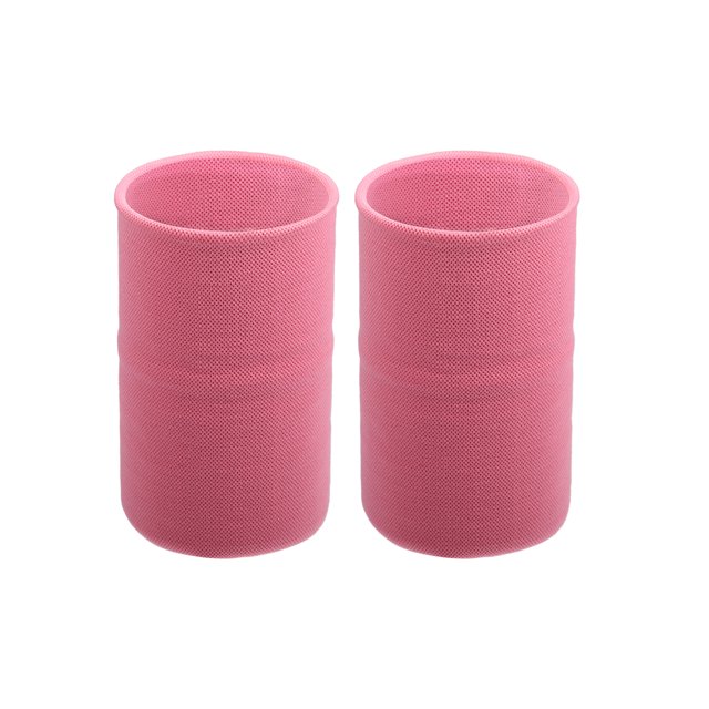 Par de muñequeras, muñequeras de compresión, muñequeras elásticas finas para mujeres y hombres, rosa, talla S