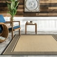 thumbnail image 2 of nuLOOM Gris Contemporary Indoor/Outdoor Area Rug, 5' 3" x 7' 7", Charcoal, 2 of 9