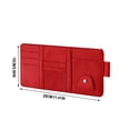 thumbnail image 4 of Pyaiiner Car Visor Organizer Multifunctional Card Case Car Carrying Glasses Holder Card Bill Driver'S License Organizer Suitable For Car Document Storage, 4 of 6