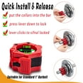 thumbnail image 5 of Barbell Clamps Olympic Spinlock Collars Dumbbell Clips Weight Lifting Bar Lock Quick Release Professional Barbell Buckle 1 Pair for Gym Exercise Fitness Body Building - Red, 5 of 6