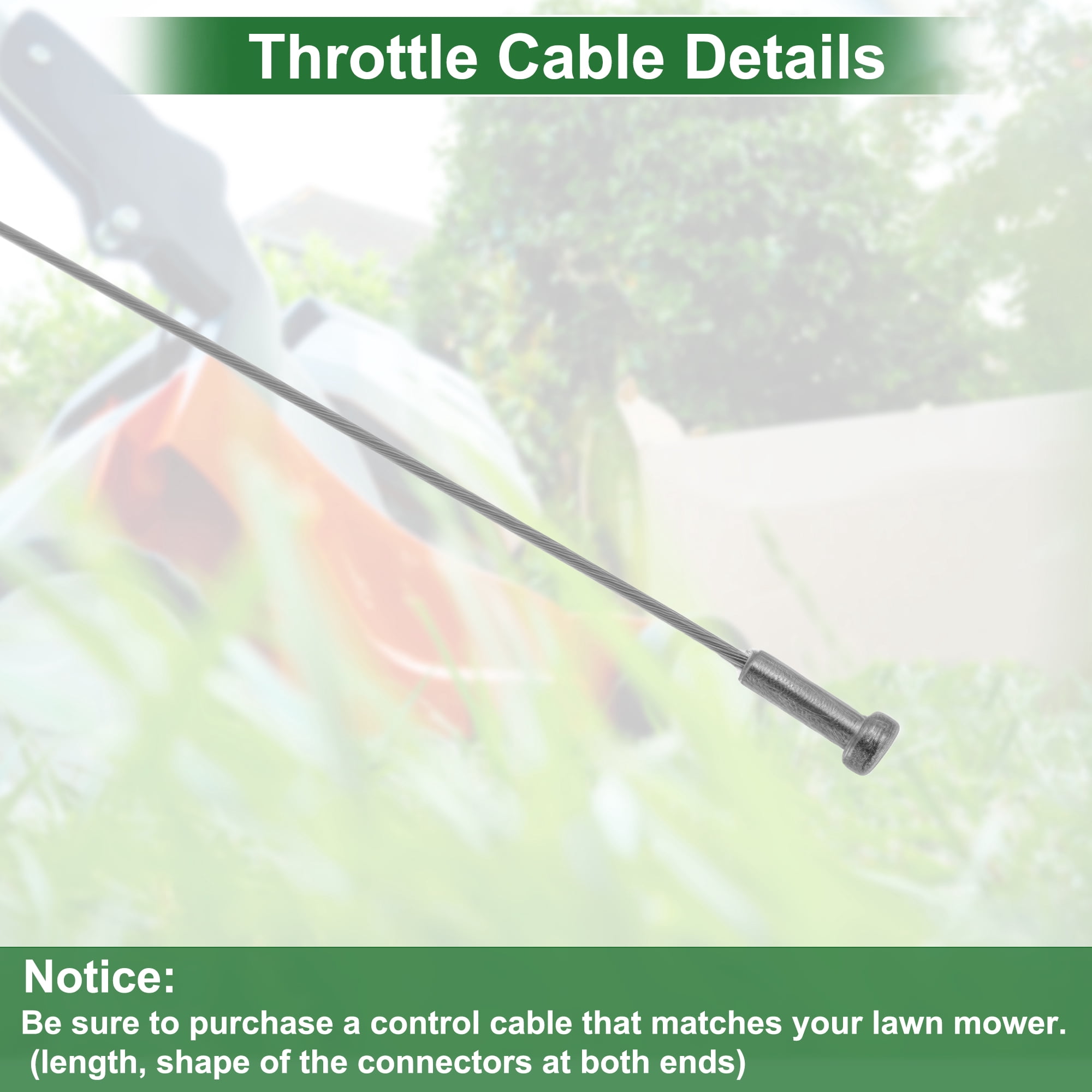 Unique Bargains Lawn Mower Throttle Cable for Stihl FKM130 KM130R HT100 HT101 HT130