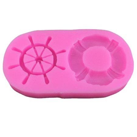 

Silicone Fondant Molds Exquisite Swimming-Ring-Anchor Handmade DIY Candle Resin Crafts Cake Decorating Tools for Kitchen