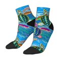 thumbnail image 2 of Bingfone Little Sea Turtles Design Patterned Men'S Women'S Casual Cotton Socks, 2 of 9