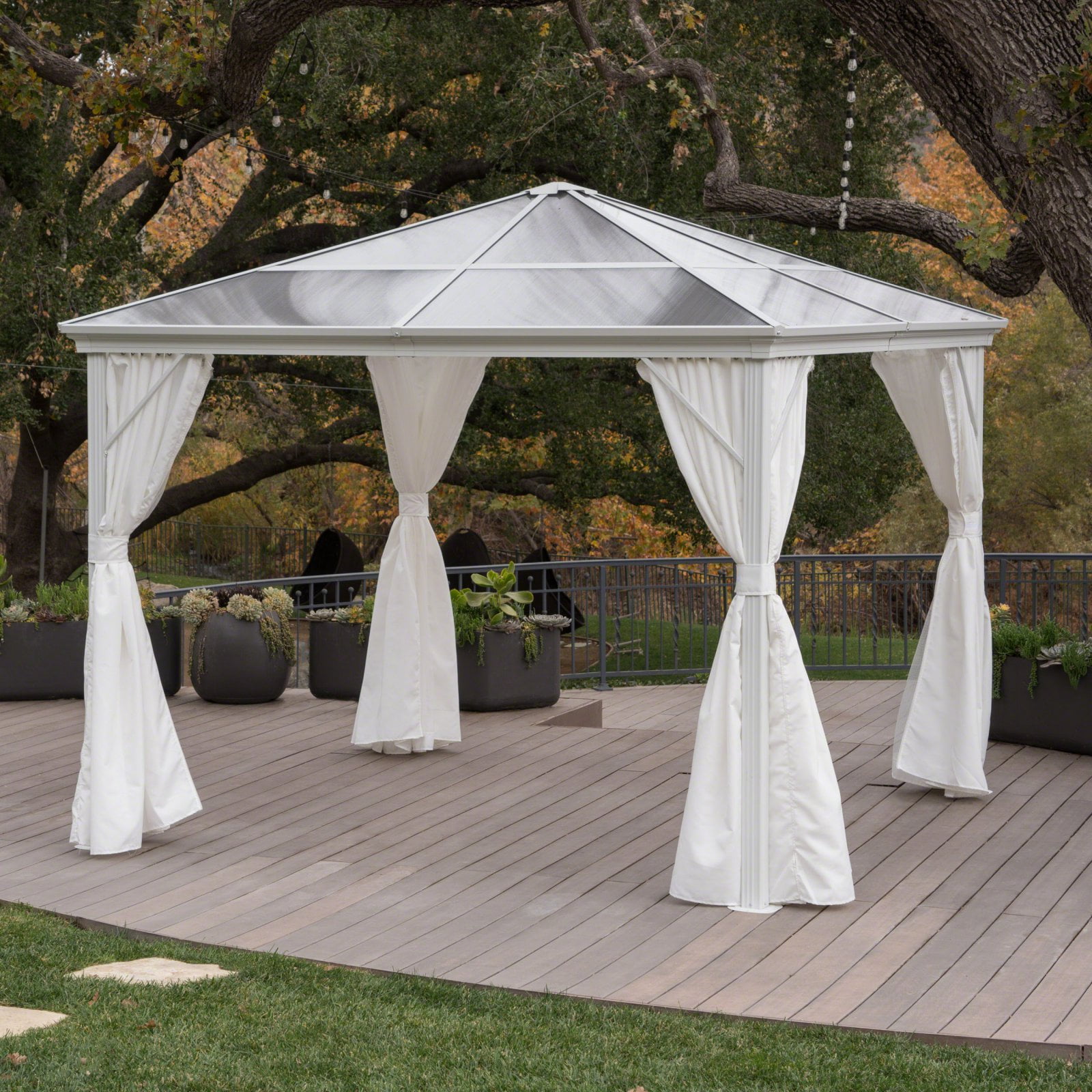 Christopher Knight Home Aruba Outdoor 10 Ft Aluminum Gazebo With Christopher Knight Home Aruba Outdoor