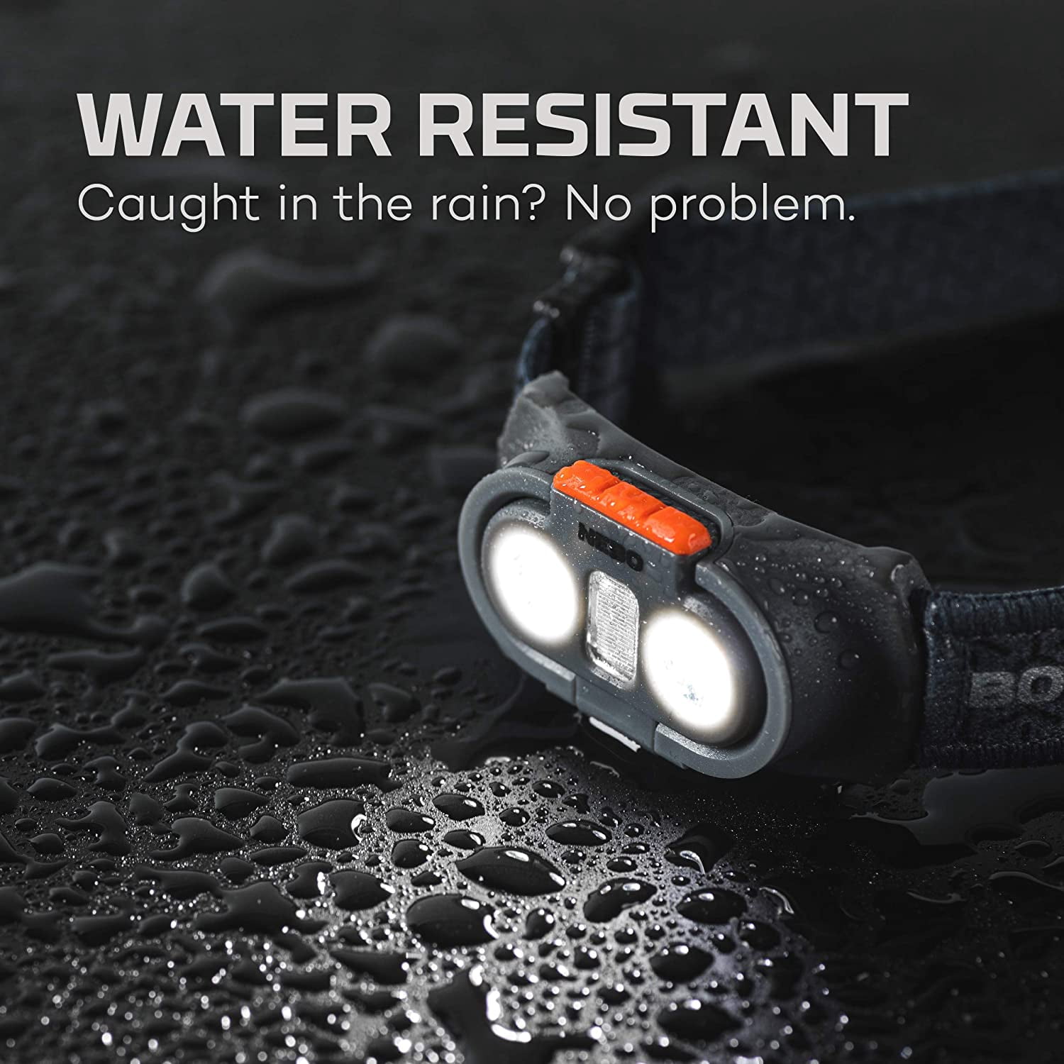 NEBO Einstein 750 Lumen Outdoor Compact Easy Tilt Camping Headlamp with Red Light, Turbo Modes and Adjustable Strap