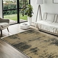 thumbnail image 3 of Yellow Abstract Area Rugs for Living Room Washable Rugs Boho Moroccan Area Rug Soft Neutral Geometric Bohemian Carpet Distressed Indoor Rug for Bedroom Dining Room Office Foldable Nonslip Rug, 3 of 9