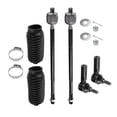 thumbnail image 1 of Unique Bargains 6Pcs Front Inner Outer Tie Rod End Link with Boot for Toyota Matrix 2003-2008 Front Wheel Drive No.EV466, 1 of 7