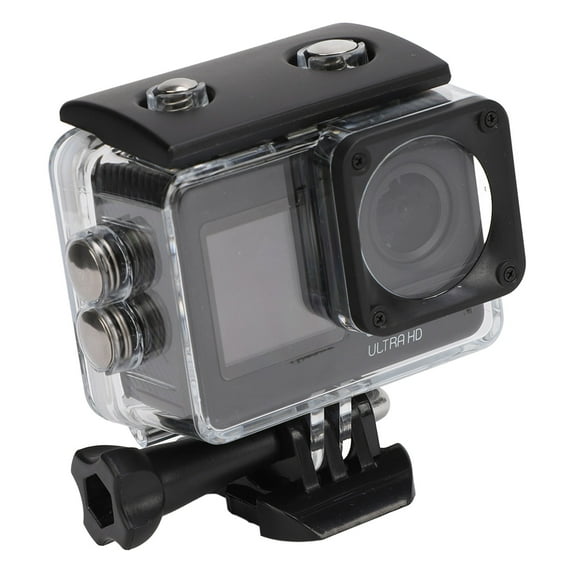 Cámara de video Deportivo, Cámara de Acción 4K Portátil de Doble Pantalla Multifuncional Para Surf para Deportes Al Aire Libre
