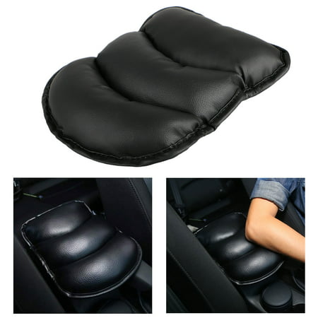 EEEKit Car Armrest Soft Cushion Pad Cover, Vehicle Seat Armrest Console Box Pillow Pad PU Soft Leather Car Center Auto